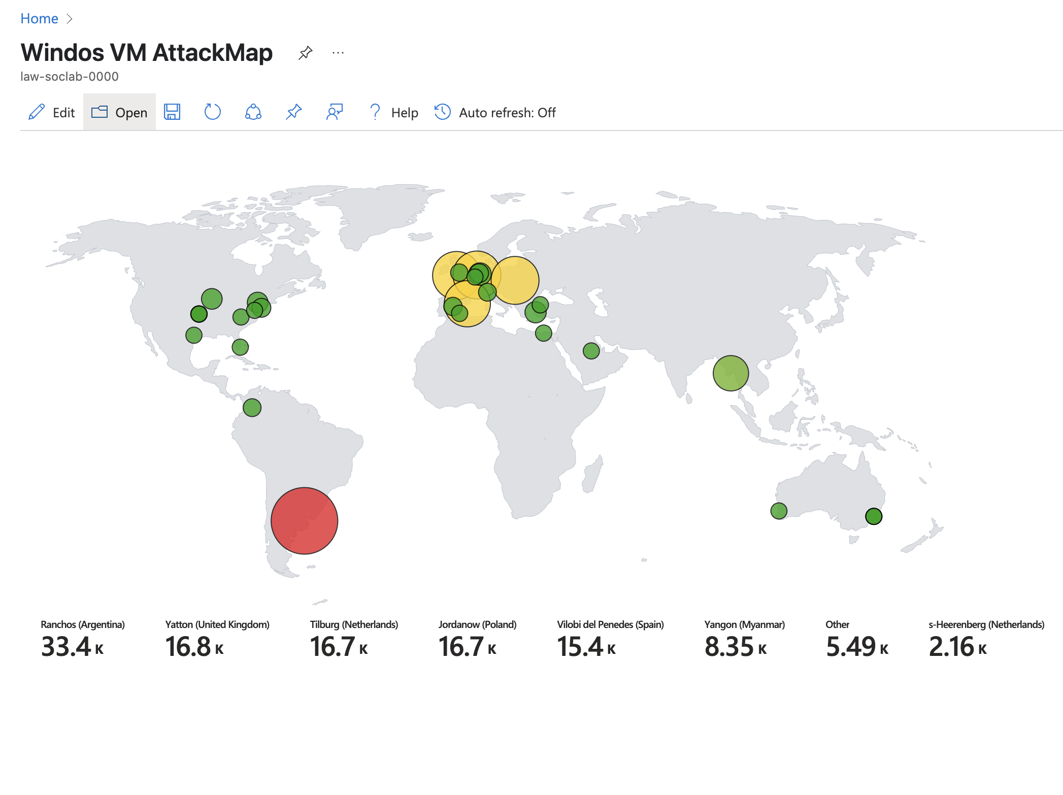 Azure Home Soc Map
